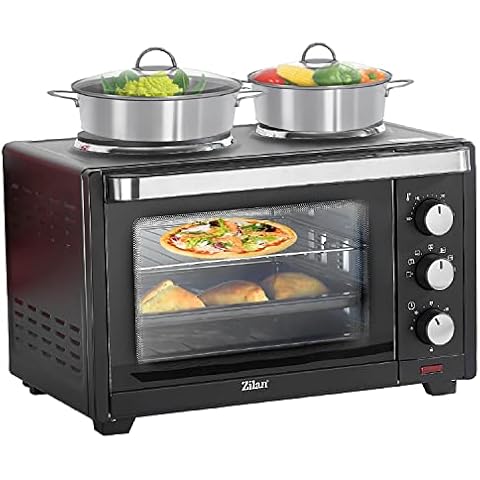 Mini Backofen mit Herdplatten 28 Liter Cover