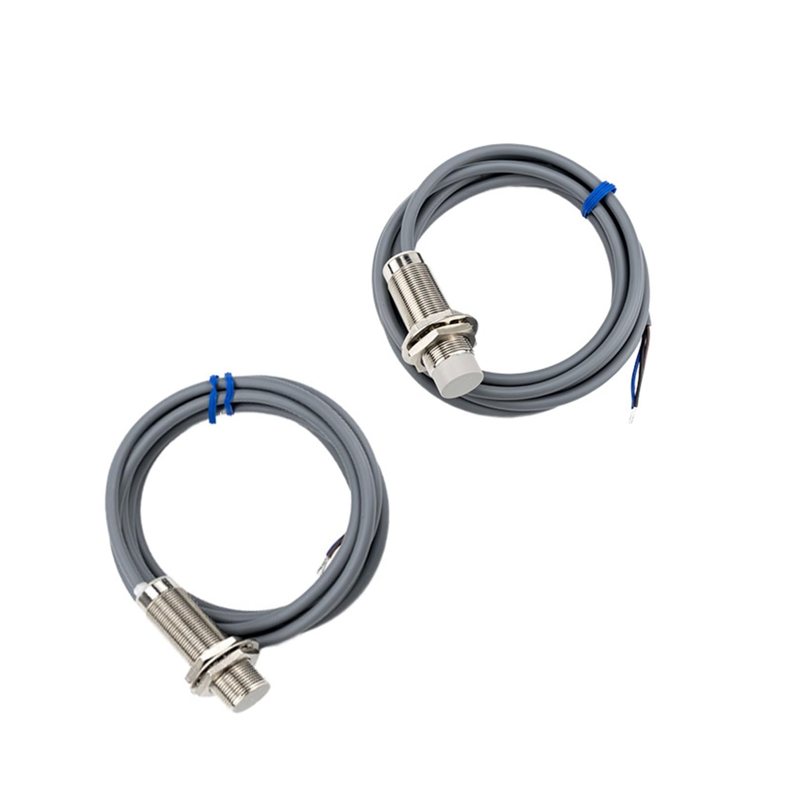 NOBIRTBSA Precision Inductive JIMOU M18 Flush NPN PNP NO 24v Cylindrical Inductive Proximity Sensor(M18 flush NPN NO-Sn: 5mm)