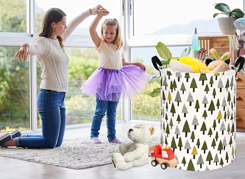 Image of Round Laundry Basket Storage Bins Nursery Hamper Gift Baskets for Home,Office,Home Decor