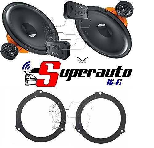Hertz LINEA UNO Altoparlanti coassiali da 165 mm X165 (220 W) + supporti casse compatibile con FORD C-Max - Focus 11> Anteriore o Posteriore 165 cm