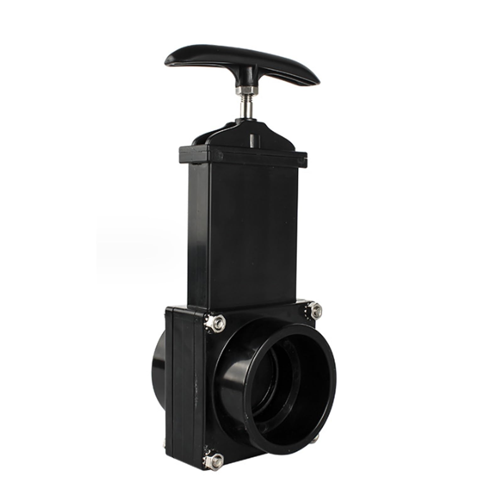 Valvola di Scarico per Camper, Dimensioni ø 50mm Cursore A Tirante Nero Robusta Resistenza Valvola di Scarico per Acque Reflue Leggera Valvola di Ritegno per Navi Camper per Furgoni Roulotte