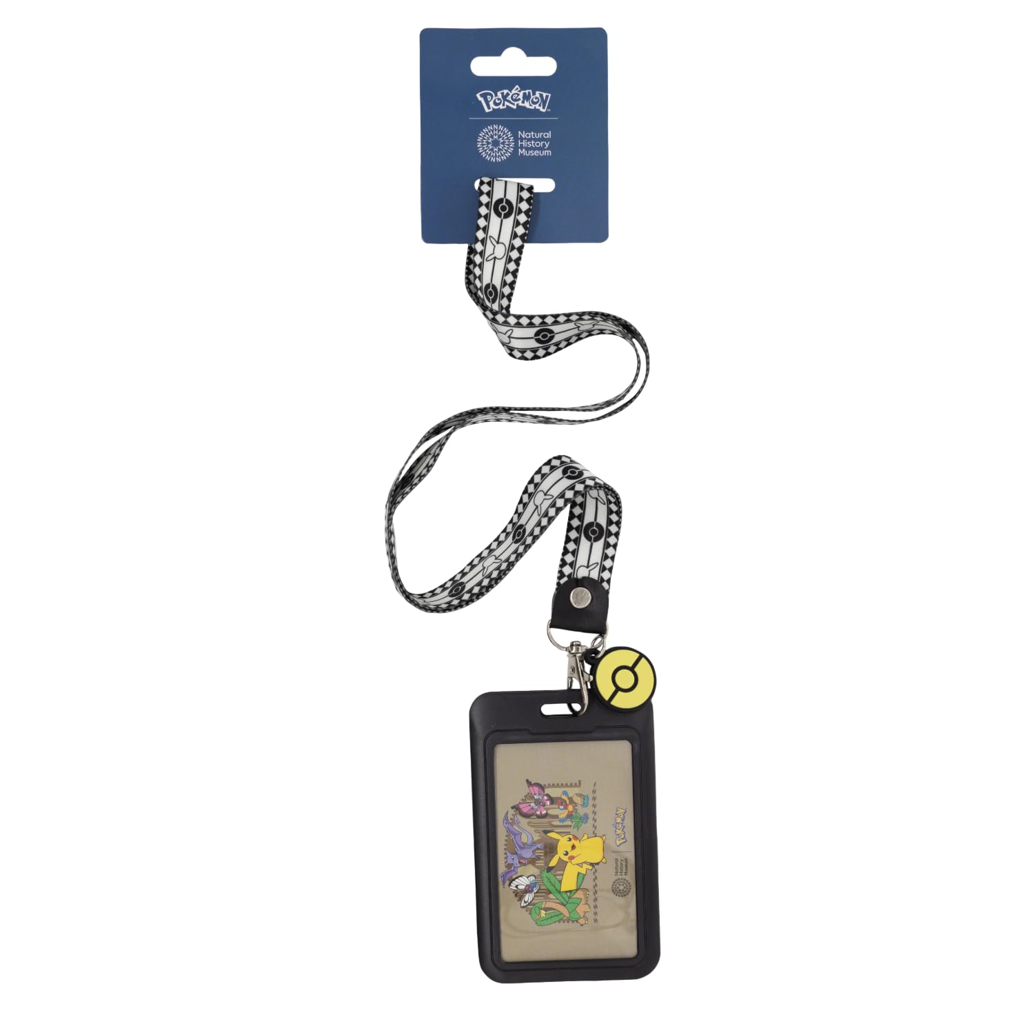 Natural History Museum x Pokémon Pikachu and Friends Card Holder & Lanyard