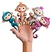 WowWee Fingerlings Monkeys - Fingerblings - Glam (Turquoise/Blue) - Friendly Interactive Toy