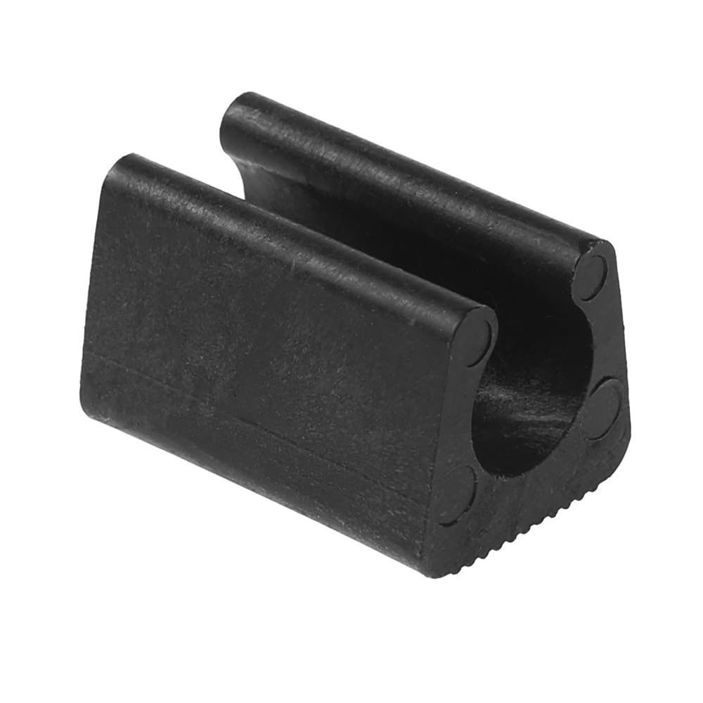 24 piedini per sedia in plastica, a forma di U, diametro 12 mm, nero, per sedie tubolari in acciaio…