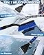 COZII Eiskratzer Auto, 3 in 1 Eiskratzer Auto mit Besen, Ultra Schneebesen Auto, Auto Eiskratzer mit Eisbrecher Funktion, Stabiler Schneekratzer Auto, Abnehmbar Eiskratzer für Auto