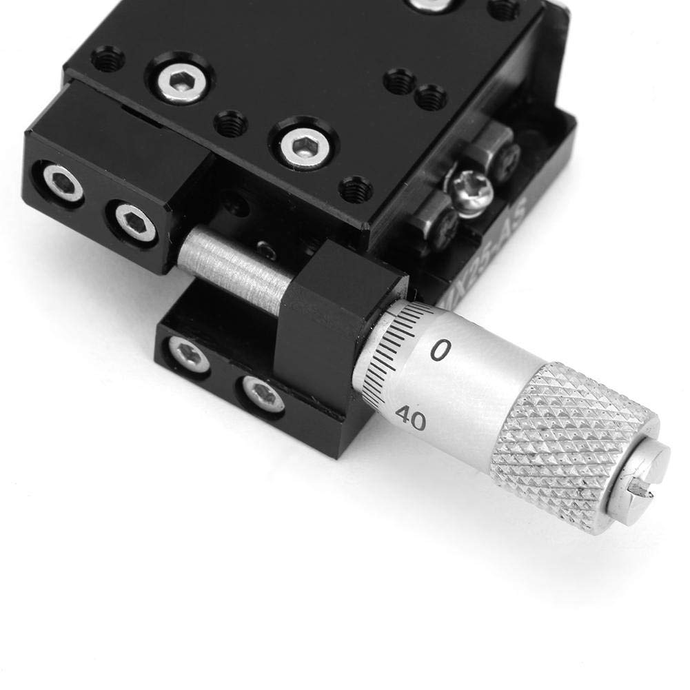 SEMX25-AS Platine linéaire à étage X, 25x25mm X Guide de rouleau croisé à phase linéaire avec translation manuelle