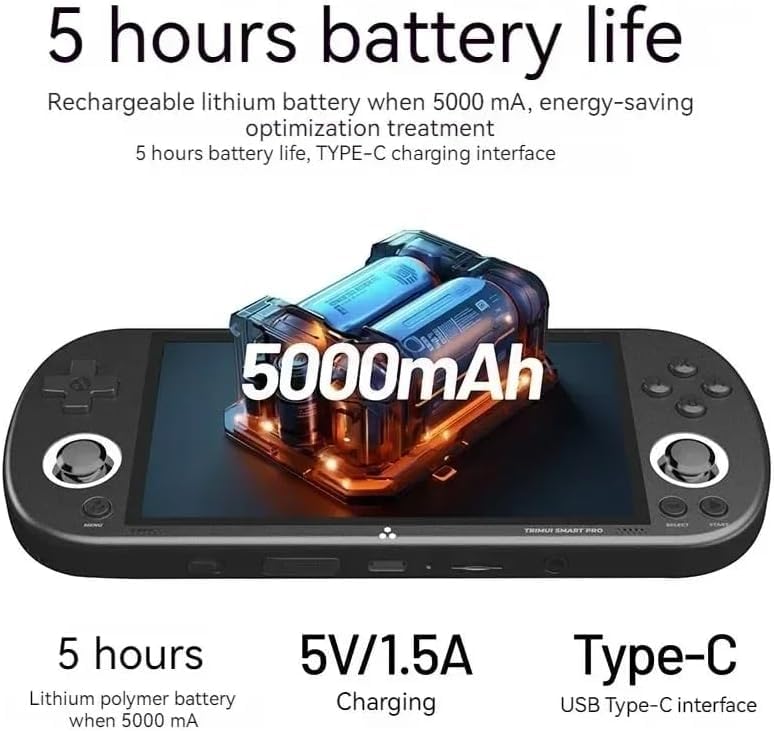 Trimui Smart Pro Handheld Game Console 4.96''IPS Screen Linux System Joystick RGB Lighting Smartpro Retro Video Game Player - Image 2