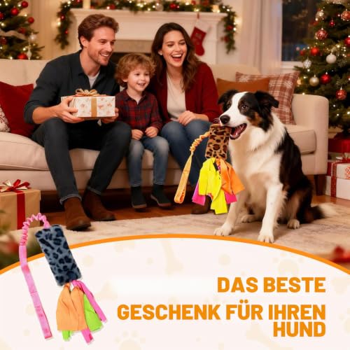 Bestwist Zerrspielzeug Hund, Training Interaktives Hundespielzeug für Kleine, Mittlere und Große Rassen, Plüsch Hundespielzeug Quietschend für Langeweile, Linderung von Angstzuständen