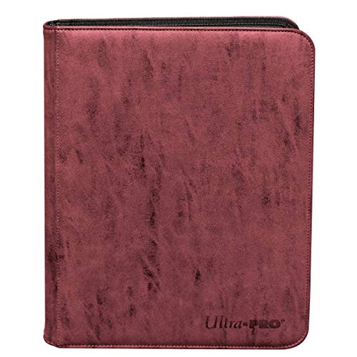 Classeur 9 poches Suede Collection Rubis anti-frottement