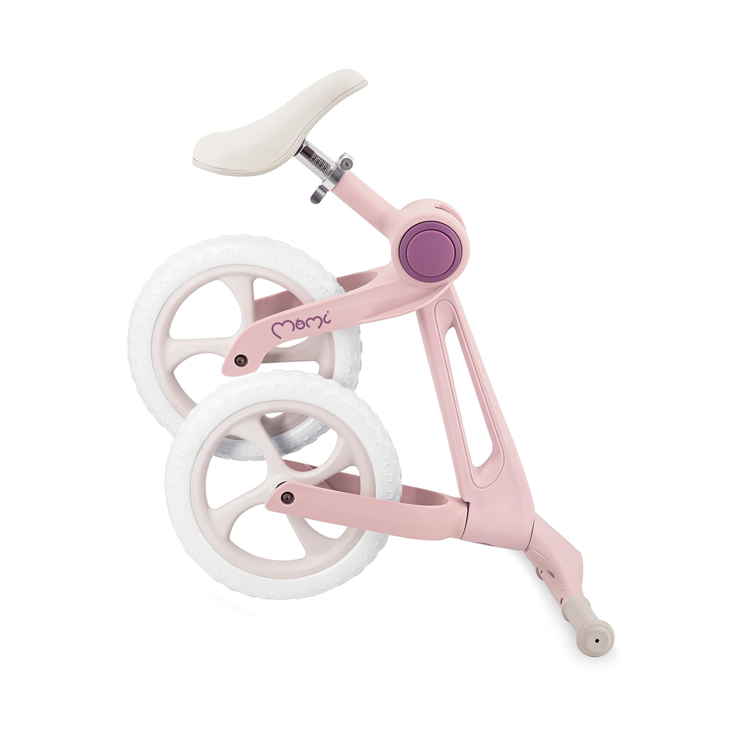 Momi Vélo draisienne NORU pour Enfants dès 2 Ans (Max 25 kg), Pliable d’Un Bouton, Selle réglable, Roues EVA increvables 12 Pouces