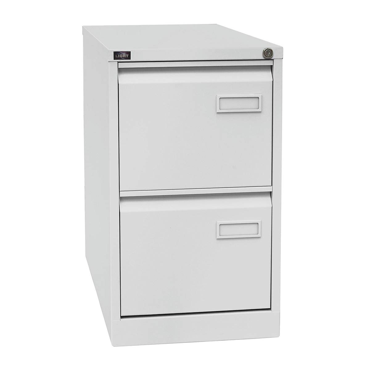 BISLEY Light Hängeregistraturschrank, einbahnig, DIN A4, 2 HR-Schubladen, Metall, 355 Silber, 62.2 x 41.3 x 71.1 cm