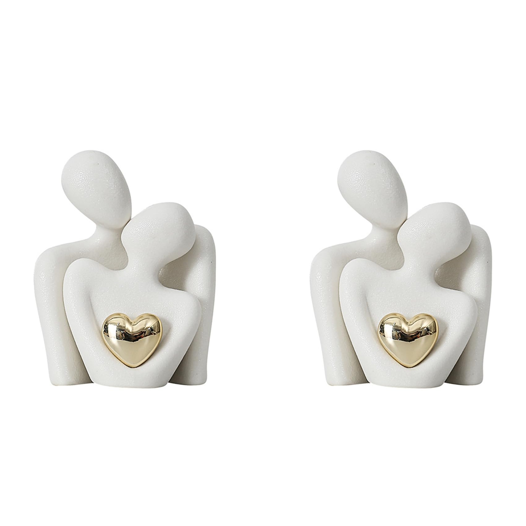 Statue couple bureau et salon bibelots décoratifs amour moderne