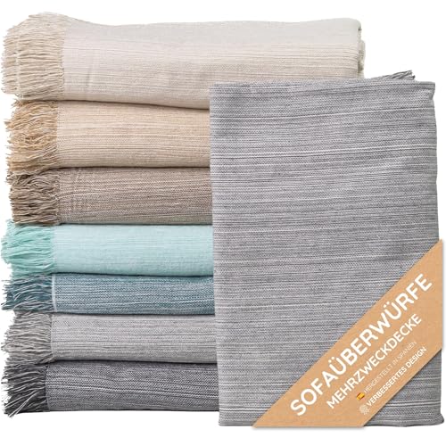 Jarapa Home - Bettüberwurf & Sofaüberwurf - Hochwertige Schutzhüllen für Sofa & Bett. Spannbezüge für Sofas & Sofaüberwürfe. Bequeme Sofadecken für Sitzfläche & Überwurf Sofa