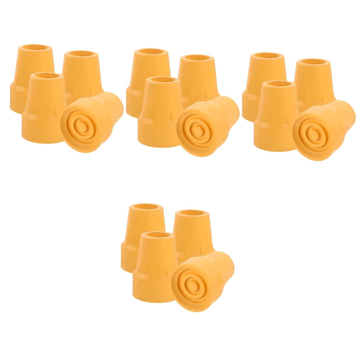FRCOLOR Lot De 4 Pieds De Canne De Marche Embouts De Béquille Coussinets De Sans Canne Installation Facile 4 Pièces X 4