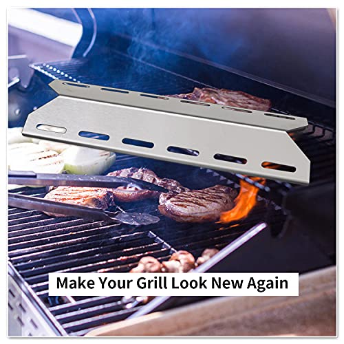 Grill Heat Plate Replacement For Charmglow, Member Mark, Jenn-Air, Home Depot, Nexgrill, Kirkland, Member's Mark, Perfect Flame, Perfect Glo And Other Grill Models, Stainless Steel, 5-Pack, 17 5/16" #TOP5