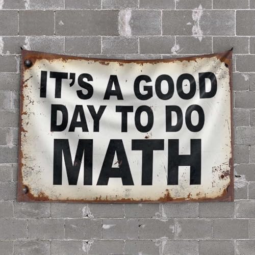 OGBD Decorazione per la casa Uomini It's A Good Day To Do Math. Arazzo decorazione per camera da letto estetica uomo decorazione grotta (75 x 100 cm)