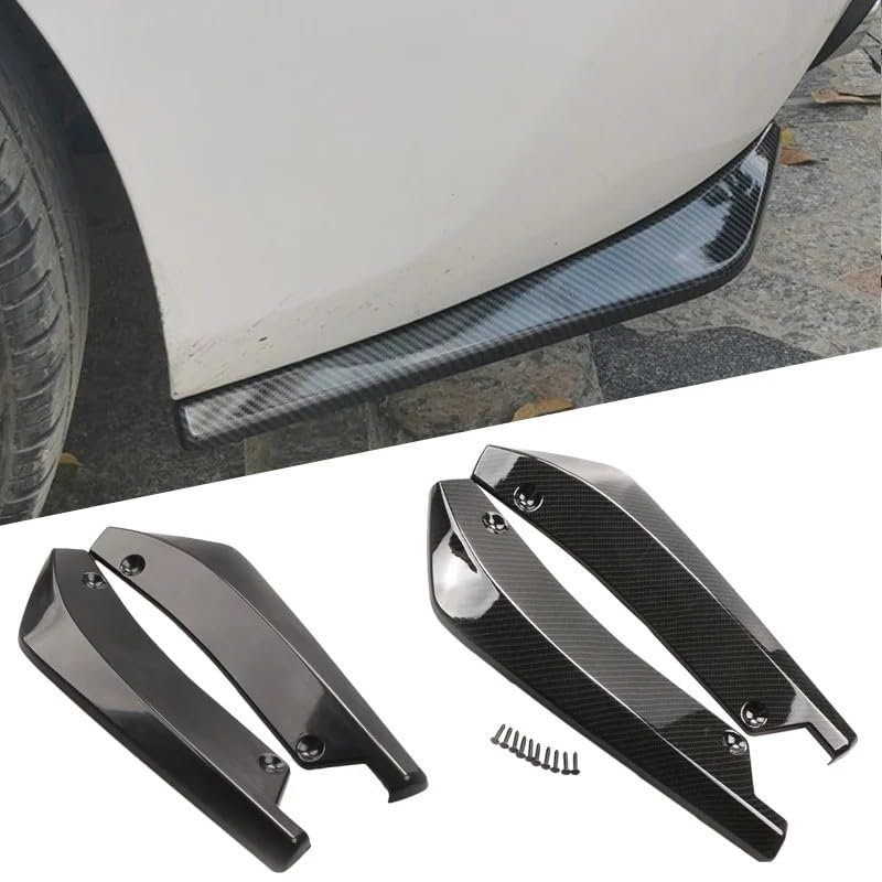 Protector de parachoques trasero universal y difusor efecto carbono para Q5 2