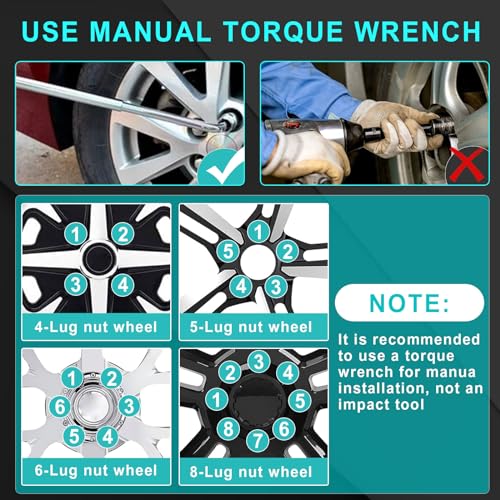 Image of DAPHNIE M12x1.5 HEX 13 /16 inch(21mm) OEM Chrome Lug Nuts-Replacement for Toyota Avalon Camry Highlander Prius Sienna, Lexus IS300 LFA CT200h HS250h GS450h and More(Set of 20)