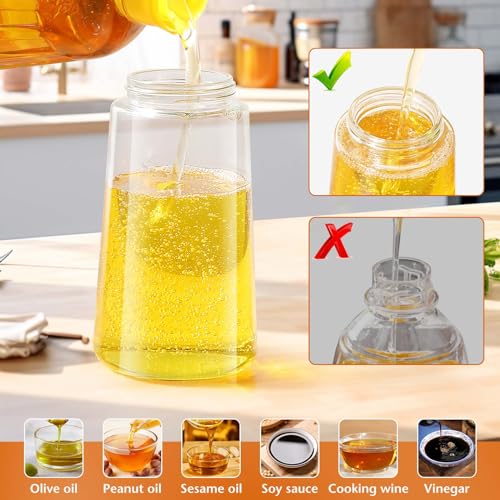 Spruzzino Olio, 2 in 1 Spruzzino Olio per Friggitrice Aria, 470ml Spruzzatore Olio Nebulizzatore Olio Oliera Spray, Spray per Olio da Cucina per Cucinare, Cuocere, Grigliare, Insalata - immagine 6