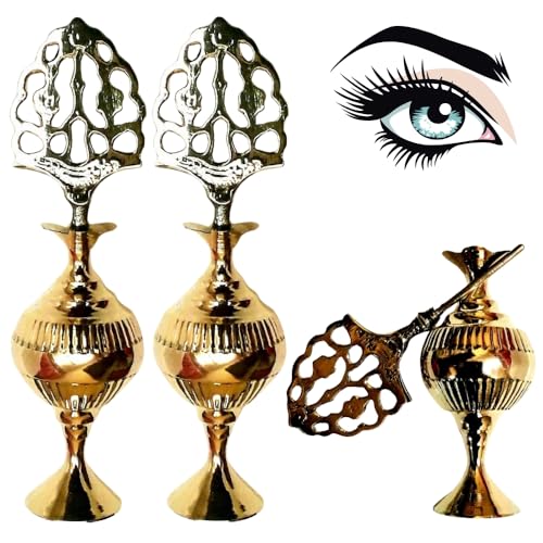 Eyeliner tradicional de kohl en caja decorativa dorada 13 cm miniatura 1