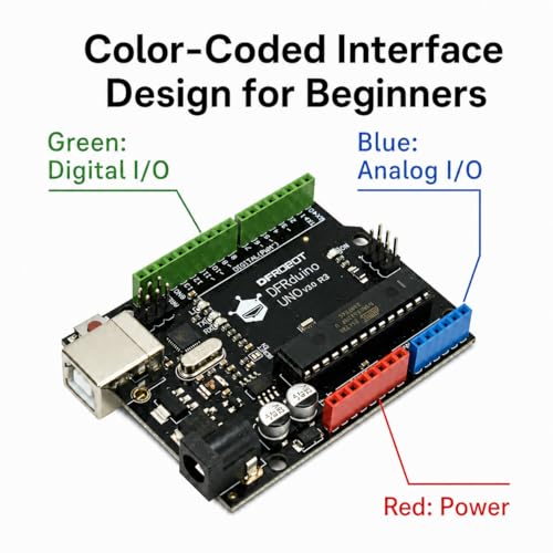 DFRobot Basic Electronics Starter Kit for Beginners - with UNO R3 Board, Compatible with Arduino IDE, 83 Labeled Components & 12 Step-by-Step Tutorials - Frustration-Free for College STEM - Image 6