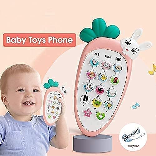SHIVAARO Childhood Educational Toys Digital Mobile Phone with Touch Screen, Sound, and Light - Rabbit Phone Birthday Gifts for Boys and Girls 4
