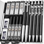 Nicpro – Nicpro 6 Stück Druckbleistifte Set mit Etui, Metall Mechanis