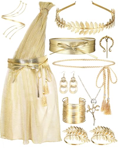 Tondiamo 11 Pieces Greek Goddess Costume Accessories Women, Stylish