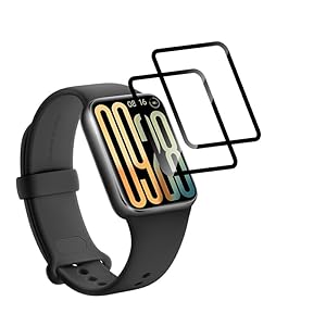 Banuyaw für 2 Stück Folie Weich TPU Xiaomi Smart Band 9 Pro Schutzfolie für Panzerfolie Xiaomi Smart Band 9 Pro Displayschutz, Panzer Schutz für HD Klar Anti-Kratzer Schutzglas