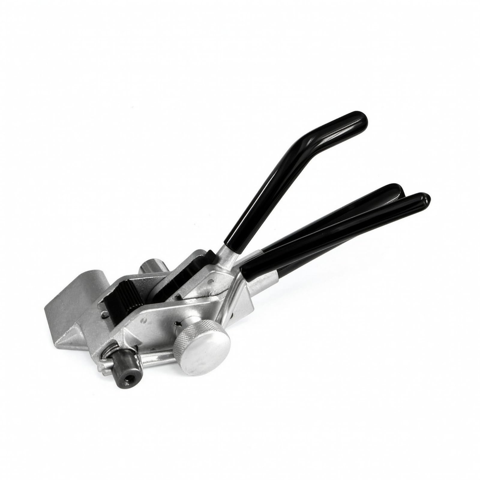 MERIGLARE Outil Tension à Cliquet pour Sangle en Acier avec Coupe Intégrée pour Caisses et Palettes, Noir, Cliquet Transfrontalier - Noir
