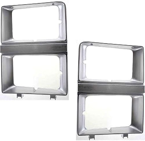 Para Chevy C10 / C20 / C30 puerta de faros delanteros 1981 1982 par / juego de lado del conductor y pasajero | con faros dobles | Cromo | GM2512106 disponible en Yaxa Guatemala