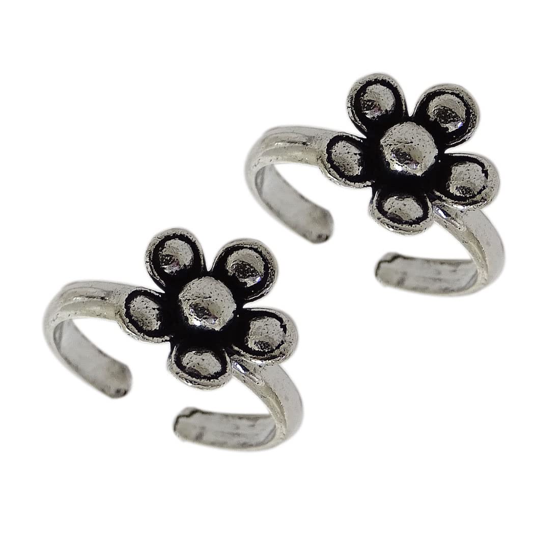 sahiba gems 92.5 Sterling Silver Toe Rings/Bichiya for Women ~ 2 Piece (Bichhiya)-picture-21