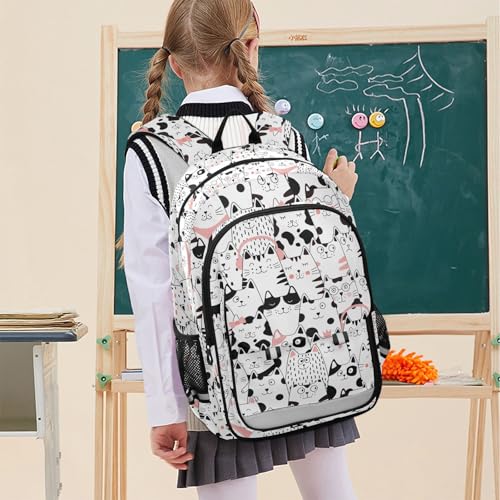 Sac à dos ordinateur enfants chat solide contre le mal de dos - 3