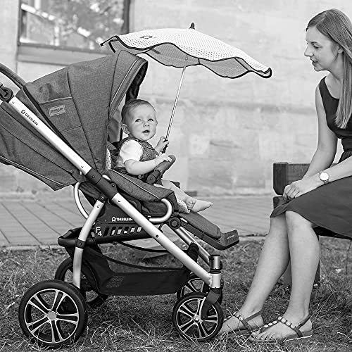 Parasol poussette Gesslein pour protéger bébé pendant les balades
