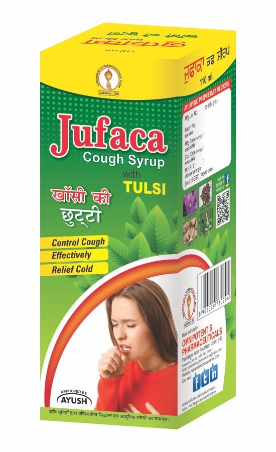 OMNI JUFACA Cough Syrup, 110ml, All Age Group