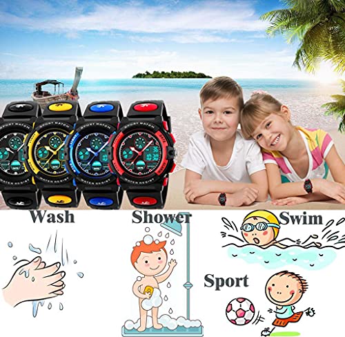 Image of PASNEW Kids Watch,Multifunction Digital Analog Watches