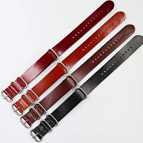 Pulseira de relógio de couro de liberação rápida NICERIO, pulseira de relógio de couro genuíno unive