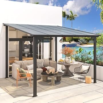 deck with pergola attached to house