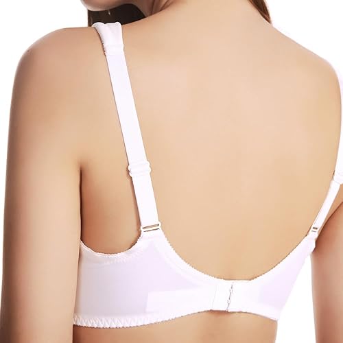 Miniatura 5 de Curve Muse Brasier de encaje con aros sin forro para mujer, talla grande, con correas de cojín, 2