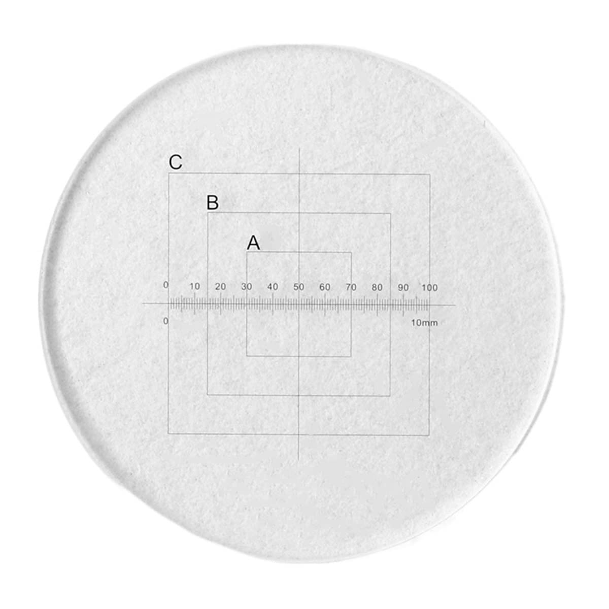Microscope Micrometer Diameter 20.4mm Eyepiece Reticle Cross Ruler Grid Scale(MS-1-JB)