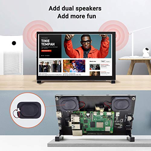 Image of ELECROW 5 Inch Resistive Touch Screen TFT 800x480 LCD Display + 7 Inch Capacitive Touchscreen 1024x600 Mini Portable Monitor with Stand, Compatible with Raspberry Pi, Banana Pi, BB Black, Windows