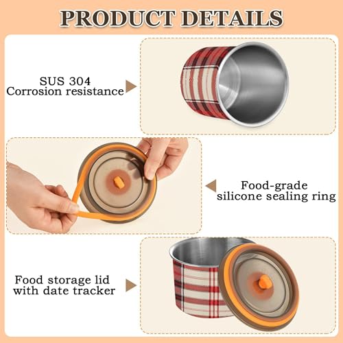 Contenedor de café hermético Kigai acero inoxidable 17 oz miniatura 5