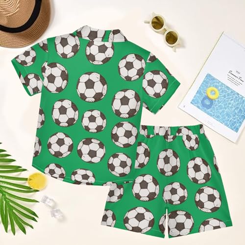Image of visesunny Boy Floral Short Sleeve Button Down Shirt & Casual Shorts Set Summer Outfits 3-10 Years Clothes