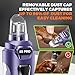 Whisper Quiet Dog Nail Grinder with 4 LED Lights, Safe & Stress-Free for Sensitive Dogs Cats of All Breeds & Sizes, 3 Grinding Bits, 3-Speed, Pet Nail Trimmers, Rechargeable Painless Grooming Kit Blue