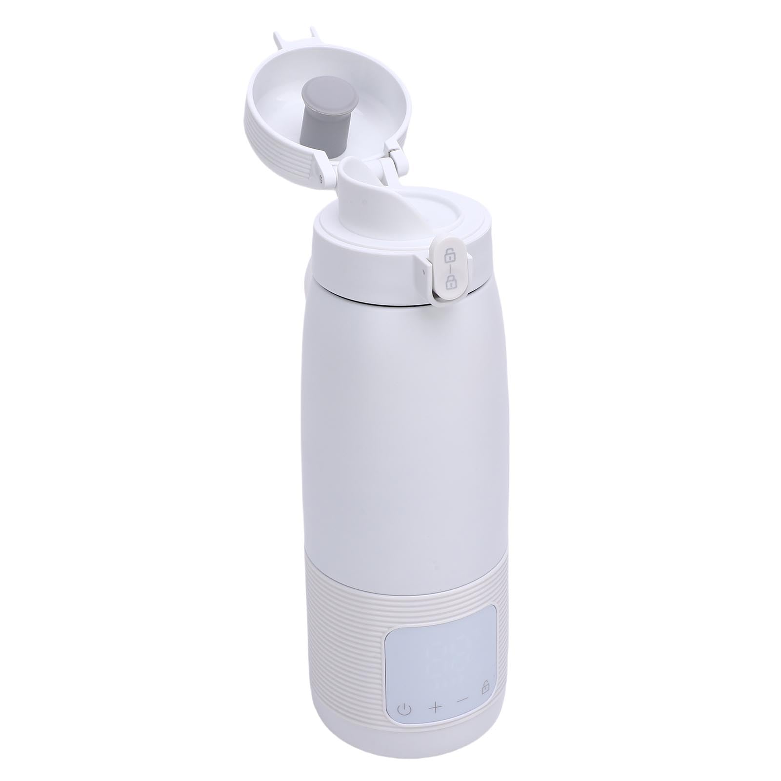 Yosoo Health Gear Calentador de Leche Portátil Inalámbrico, Calentador de Botellas Recargable con Cuerpo ABS de Acero Inoxidable, Control de 98,6 Grados F a 131 Grados F, Calentamiento Rápido para