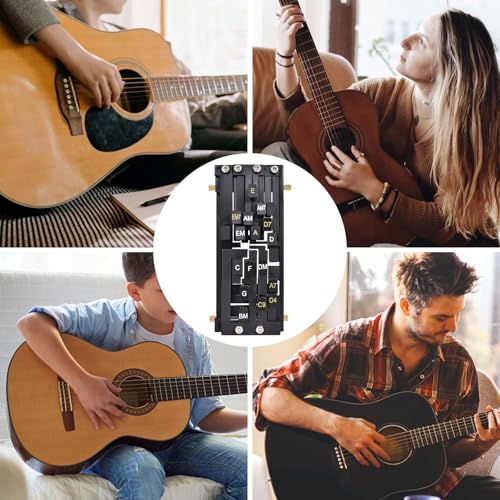 Gitarren Akkord Trainer, Guitar Chord Presser, Gitarren Akkordwechsler Werkzeugset, Gitarren-Akkorddrücker, Guitar Aid Chord Trainer, Gitarren Lehrhilfen, für Gitarrenliebhaber Anfänger