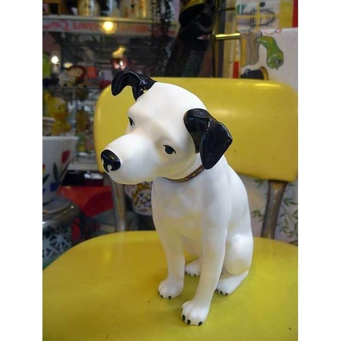 VICTOR　ニッパー犬フィギュア 6体セット 非売品 アンティーク ビクター犬（Victor） ニッパー君（Nipper） 陶器
