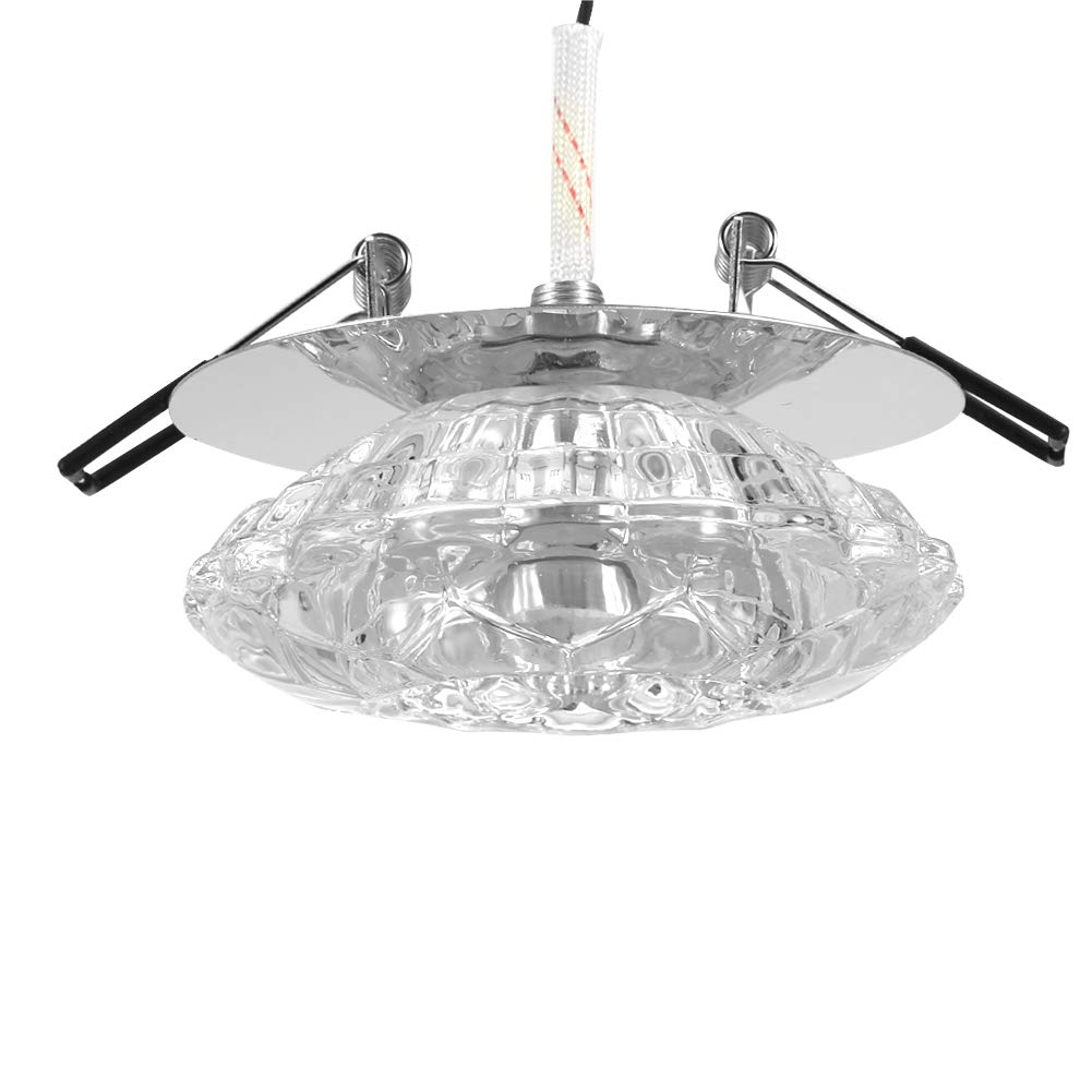 Haofy Ceiling Crystal Light Fixture LED Recessed Lamp Modern Chandelier Home Lighting Fixtures for Bathroom Living Room Porch