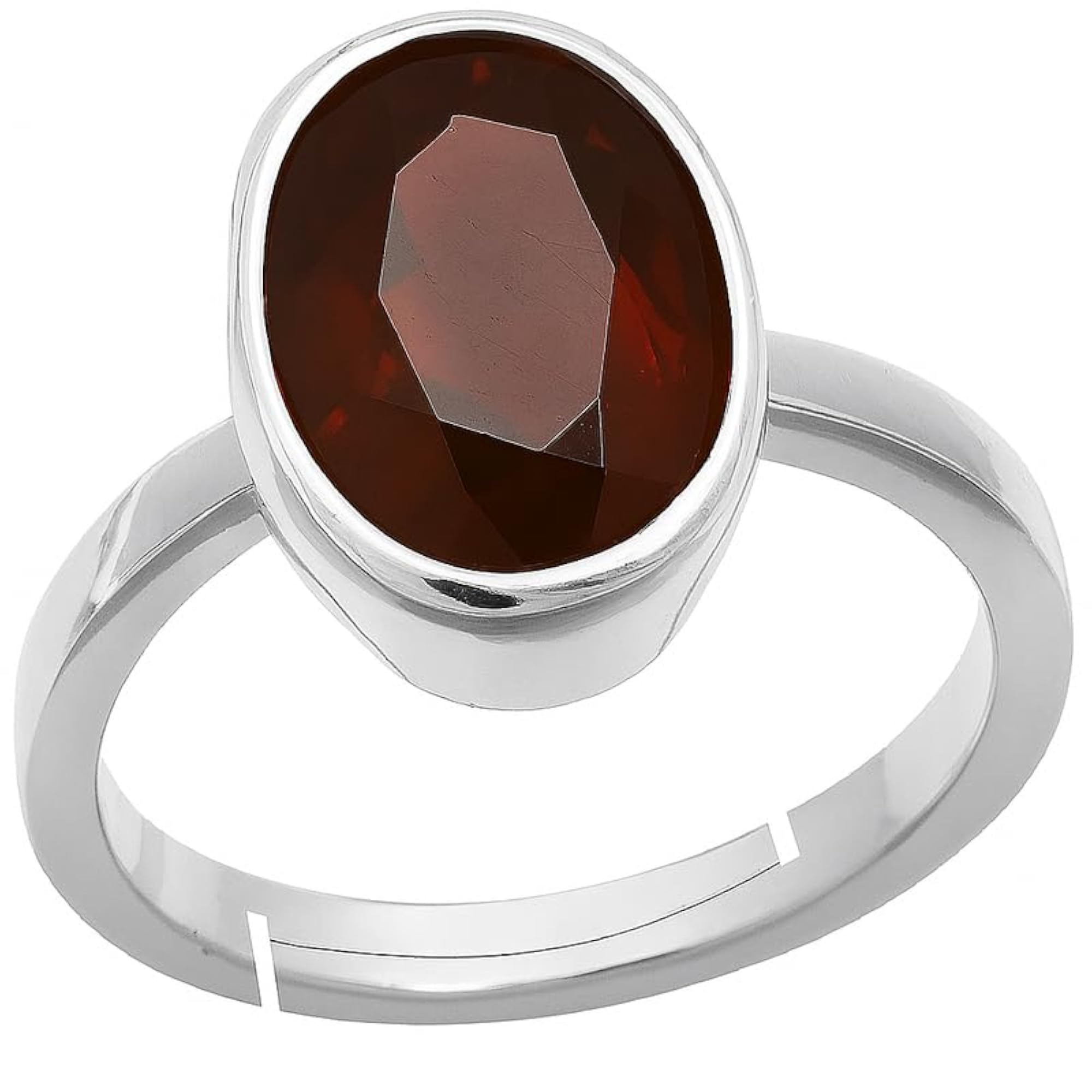 Handcrafted Garnet Adjustable Ring, 13.25 Ratti