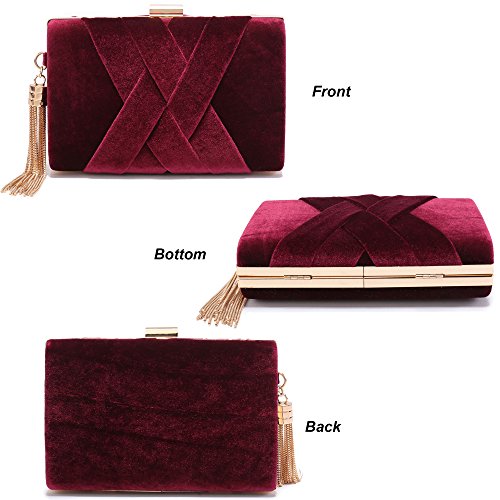 Image of CARIEDO Women's Evening Handbag Clutch Bridal Purse for Wedding Prom Night Out Party